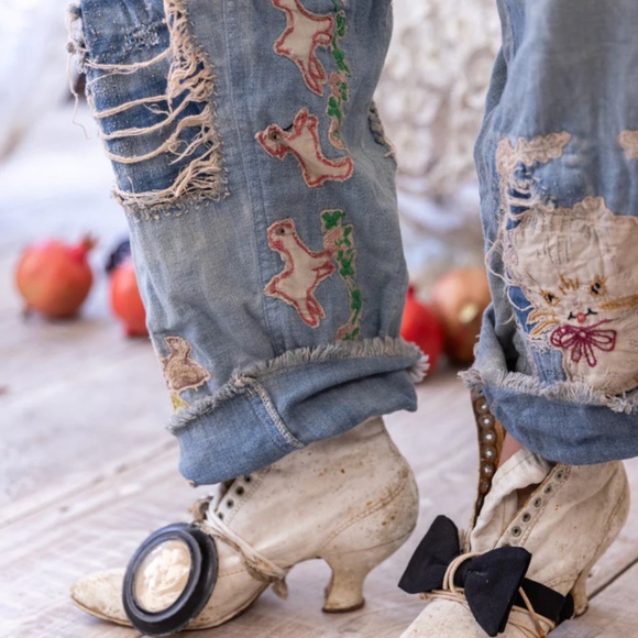 🐑MAGNOLIA PERL LIL’ FRIENDS MINER DENIMS🐑 - Picture 5 of 8